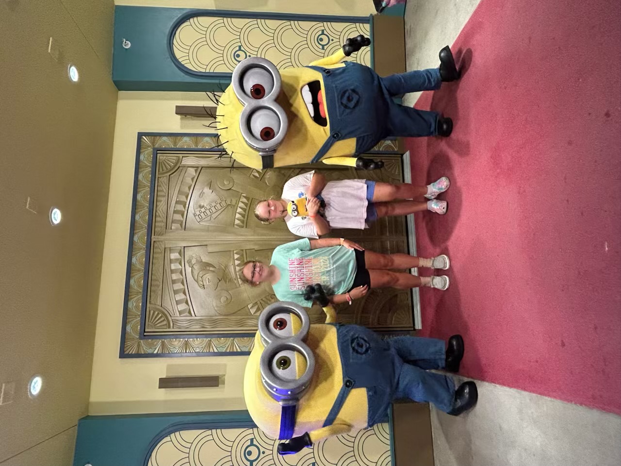 Elizabeth with the Minions